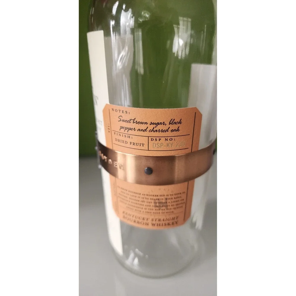 Basil Hayden Bottle  Kentucky Straight Bourbon Whiskey 750ml w Cork EMPTY Copper